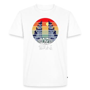 Bali - Indonésie - T-shirt Premium bio Homme - blanc - Devant - Nico (187cm)