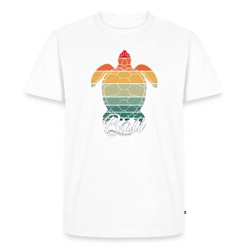 Bali - Indonésie - Tortue - T-shirt Premium bio Homme - blanc - Devant - Nico (187cm)