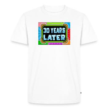 30 ans plus tard Cadeau d’anniversaire - T-shirt Premium bio Homme - blanc - Devant - Nico (187cm)