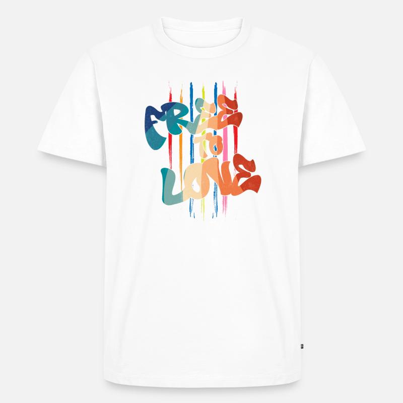 Libre d’aimer - T-shirt Premium bio Homme - blanc
