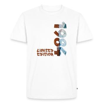 Design de plage en édition limitée de 1984 - T-shirt Premium bio Homme - blanc - Devant - Nico (187cm)