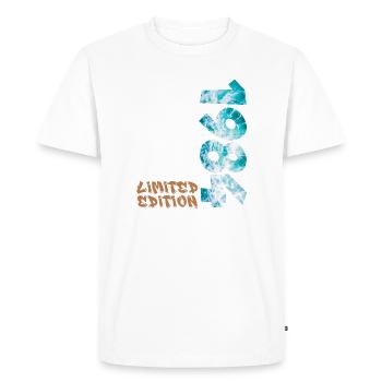Design de plage en édition limitée de 1984 - T-shirt Premium bio Homme - blanc - Devant - Nico (187cm)