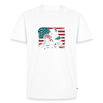 Je n’ai aucune idée de ce que je fais en fantasy league - T-shirt Premium bio Homme - blanc - Devant - Nico (187cm)