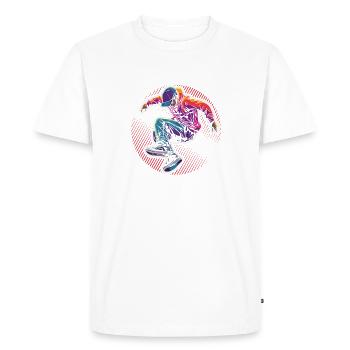 Pas d’obstacles, seulement une opportunité, une conception motivante - T-shirt Premium bio Homme - blanc - Devant - Nico (187cm)