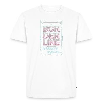 Limite - T-shirt Premium bio Homme - blanc - Devant - Nico (187cm)