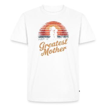 La meilleure mère du monde - T-shirt Premium bio Homme - blanc - Devant - Nico (187cm)