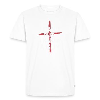 Jesus - I can't, but I know someone - Men's Premium Organic T-Shirt - white - Front - Nico (187cm)