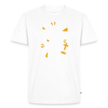 Only Jesus can save me Christian design - Men's Premium Organic T-Shirt - white - Front - Nico (187cm)