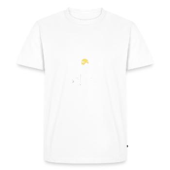 witzige Camping Sprüche Wohnwagen Sprüche Campen - Männer Premium Bio T-Shirt - Weiß - Vorne - Nico (187cm)