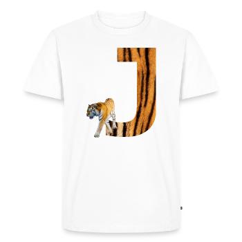 tigre j - T-shirt Premium bio Homme - blanc - Devant - Nico (187cm)