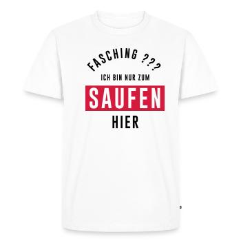 Karneval - Fasching - Alaaf - Männer Premium Bio T-Shirt - Weiß - Vorne - Nico (187cm)