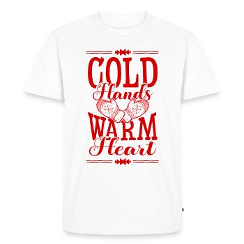 Frost winter - Men's Premium Organic T-Shirt - white - Front - Nico (187cm)
