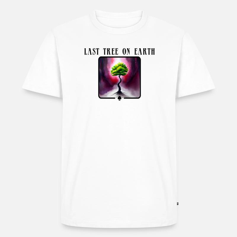 Last Tree on Earth - Männer Premium Bio T-Shirt - Weiß