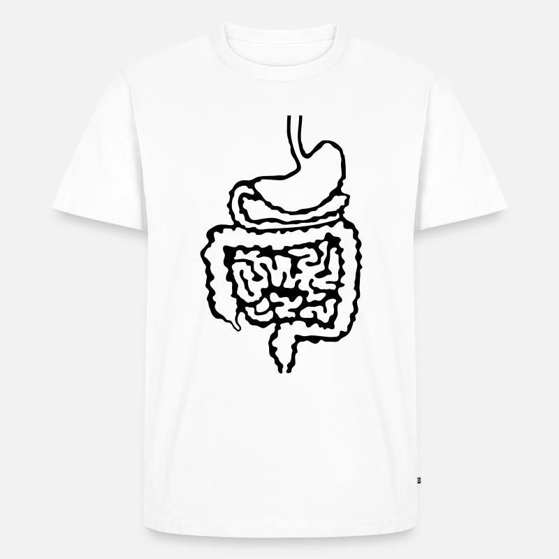 Arzt_Darm_d1 - Männer Premium Bio T-Shirt - Weiß