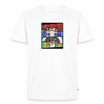 Anime Fille Manga Japon Ramen Cosplay - T-shirt Premium bio Homme - blanc - Devant - Nico (187cm)