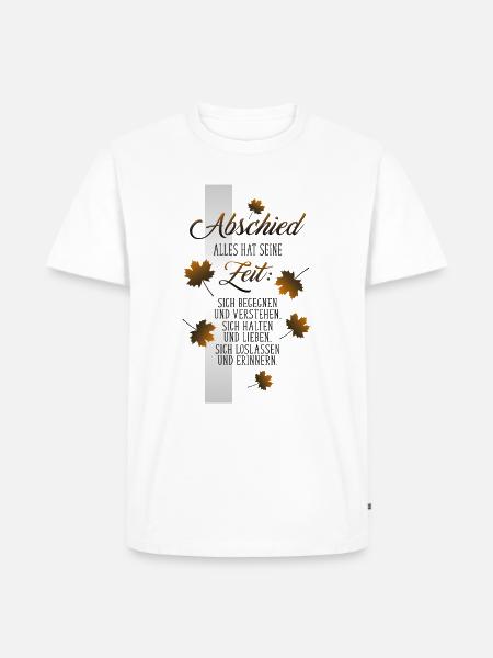 Abschied - Männer Premium Bio T-Shirt - Weiß