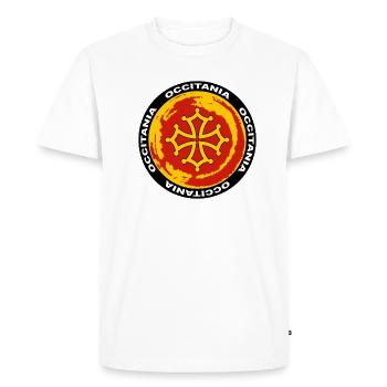 occitania - occitanie 04 - T-shirt Premium bio Homme - blanc - Devant - Nico (187cm)