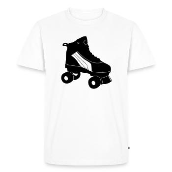 Roller - T-shirt Premium bio Homme - blanc - Devant - Nico (187cm)