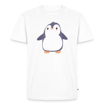 Cute penguin - Men's Premium Organic T-Shirt - white - Front - Nico (187cm)
