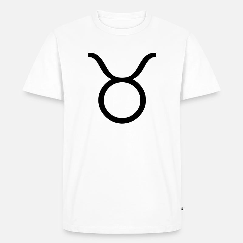 taurus / taurus - Maglietta ecologica premium da uomo - bianco