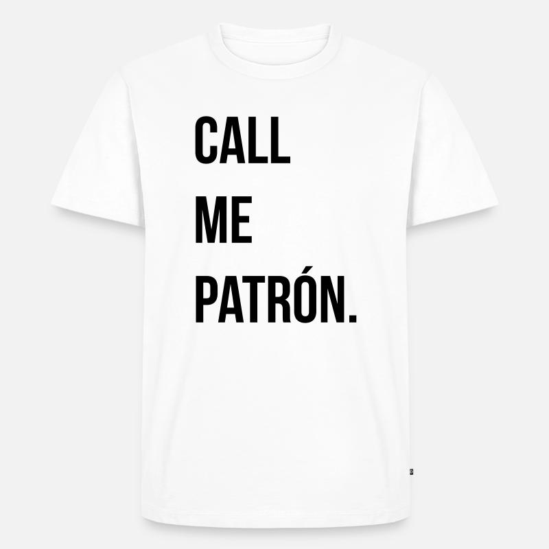 el Patron - Männer Premium Bio T-Shirt - Weiß