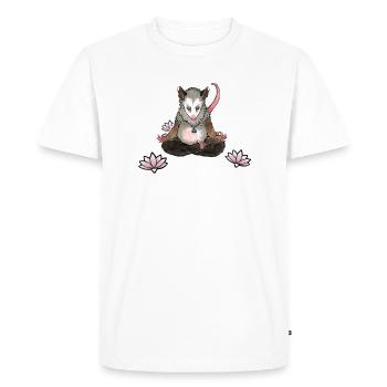 Ompossum - T-shirt Premium bio Homme - blanc - Devant - Nico (187cm)