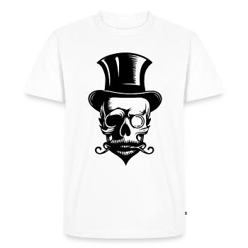 Bachelor Skeleton - T-shirt Premium bio Homme - blanc - Devant - Nico (187cm)