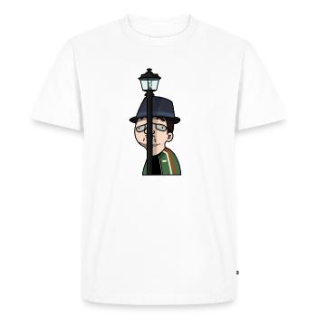 Gydius - Born to Stalk - T-shirt Premium bio Homme - blanc - Devant - Nico (187cm)