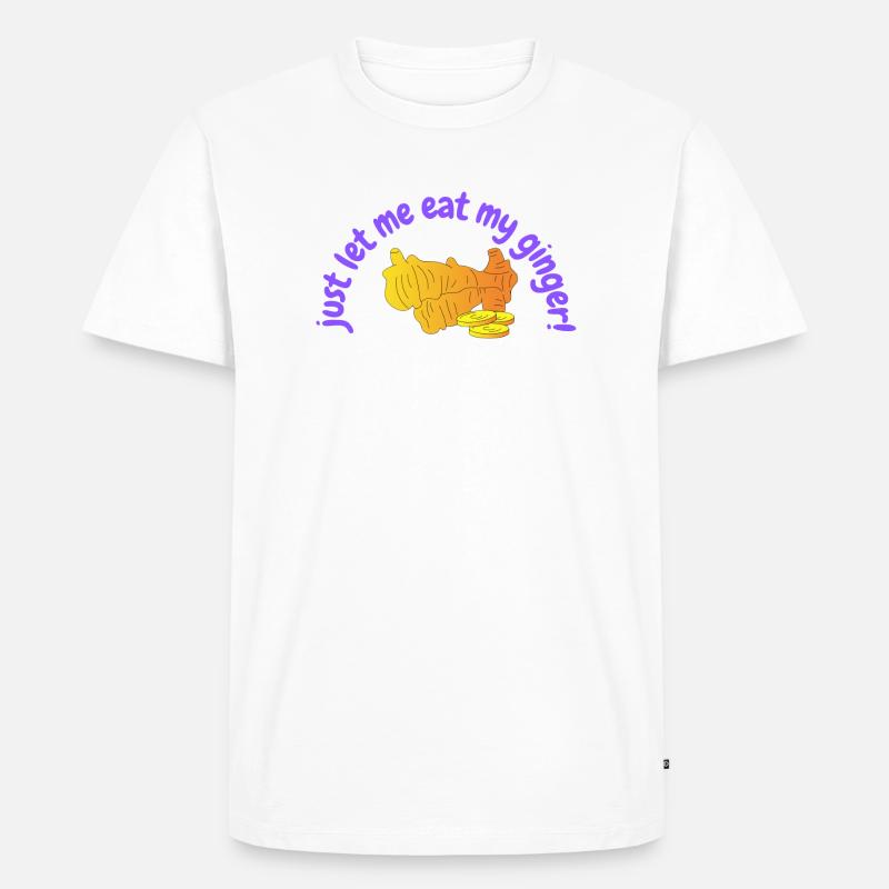 Ginger - Männer Premium Bio T-Shirt - Weiß