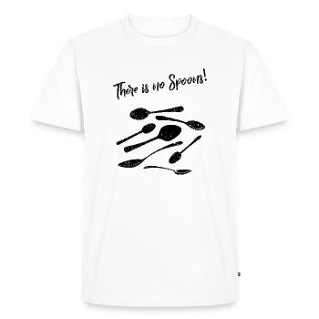 no Spoons - Men's Premium Organic T-Shirt - white - Front - Nico (187cm)