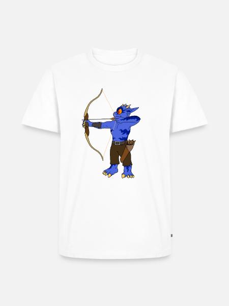 Bogenschießen - Männer Premium Bio T-Shirt - Weiß