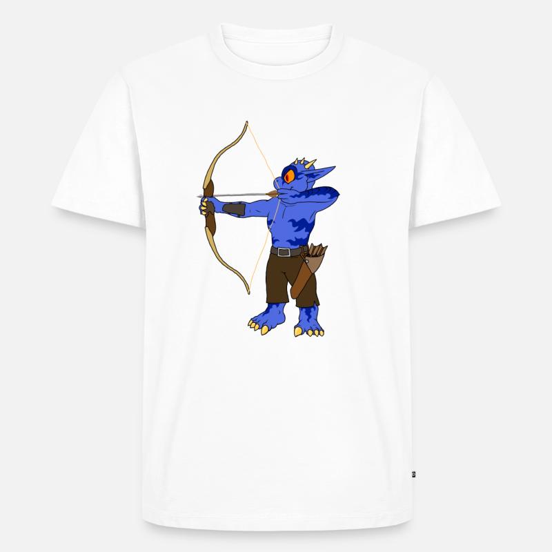 Bogenschießen - Männer Premium Bio T-Shirt - Weiß