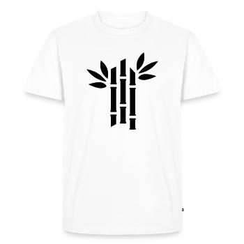 bambou - T-shirt Premium bio Homme - blanc - Devant - Nico (187cm)