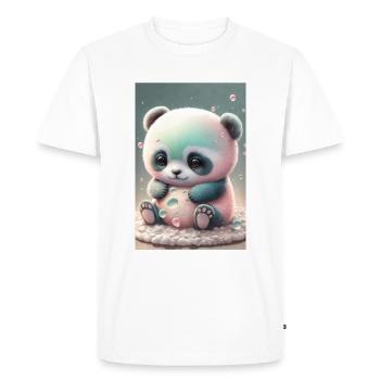 Bébé panda - T-shirt Premium bio Homme - blanc - Devant - Nico (187cm)