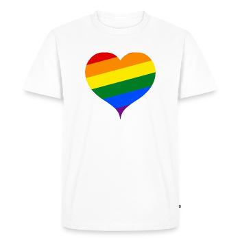 GAY LESBIAN. HOMOSEXUALITÉ CADEAU DE MARIAGE GAY - T-shirt Premium bio Homme - blanc - Devant - Nico (187cm)