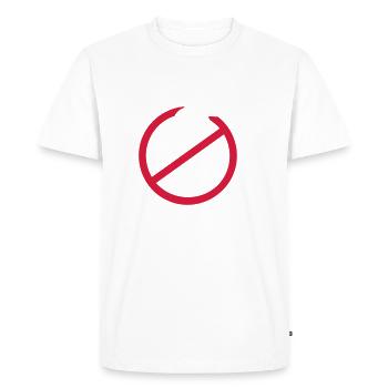 Nuclear power - not with us! - Men's Premium Organic T-Shirt - white - Front - Nico (187cm)