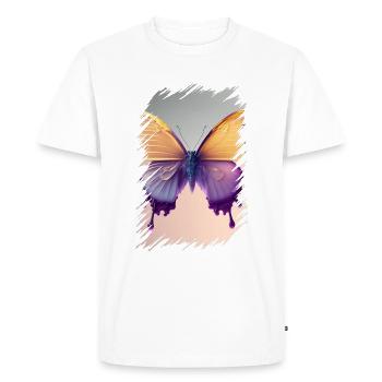 Papillon Fondant - T-shirt Premium bio Homme - blanc - Devant - Nico (187cm)
