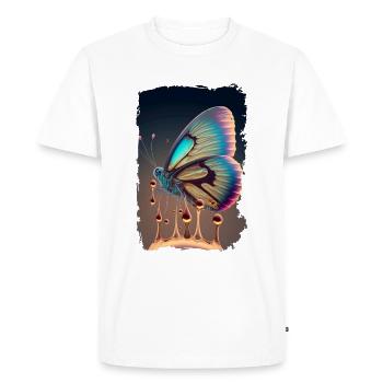 Papillon Fondant - T-shirt Premium bio Homme - blanc - Devant - Nico (187cm)