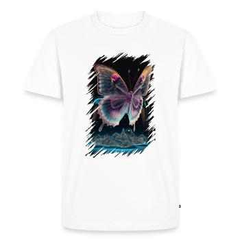Papillon Fondant - T-shirt Premium bio Homme - blanc - Devant - Nico (187cm)