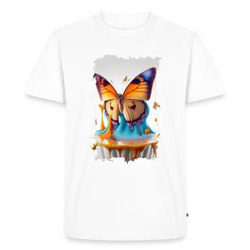 Papillon Fondant - T-shirt Premium bio Homme - blanc - Devant - Nico (187cm)