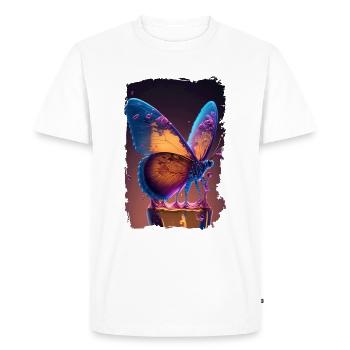 Papillon Fondant - T-shirt Premium bio Homme - blanc - Devant - Nico (187cm)