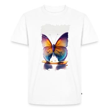 Papillon Fondant - T-shirt Premium bio Homme - blanc - Devant - Nico (187cm)