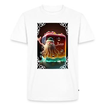 Père Noel en Gelée - T-shirt Premium bio Homme - blanc - Devant - Nico (187cm)