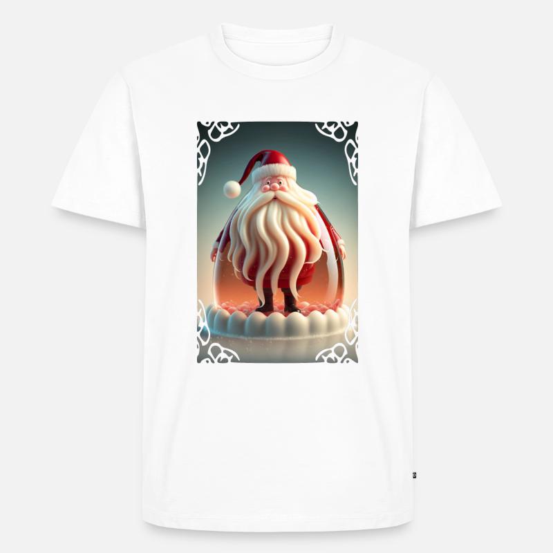 Weihnachtsmann-Gelee - Männer Premium Bio T-Shirt - Weiß