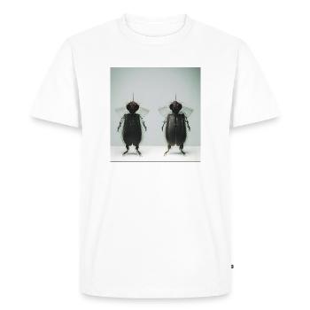 Portrait photographique de deux petits insectes - T-shirt Premium bio Homme - blanc - Devant - Nico (187cm)