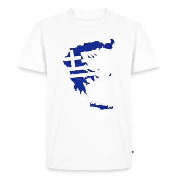 Greece - Men's Premium Organic T-Shirt - white - Front - Nico (187cm)