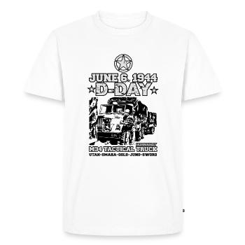 d-day Normandy 1944 veterans day - T-shirt Premium bio Homme - blanc - Devant - Nico (187cm)