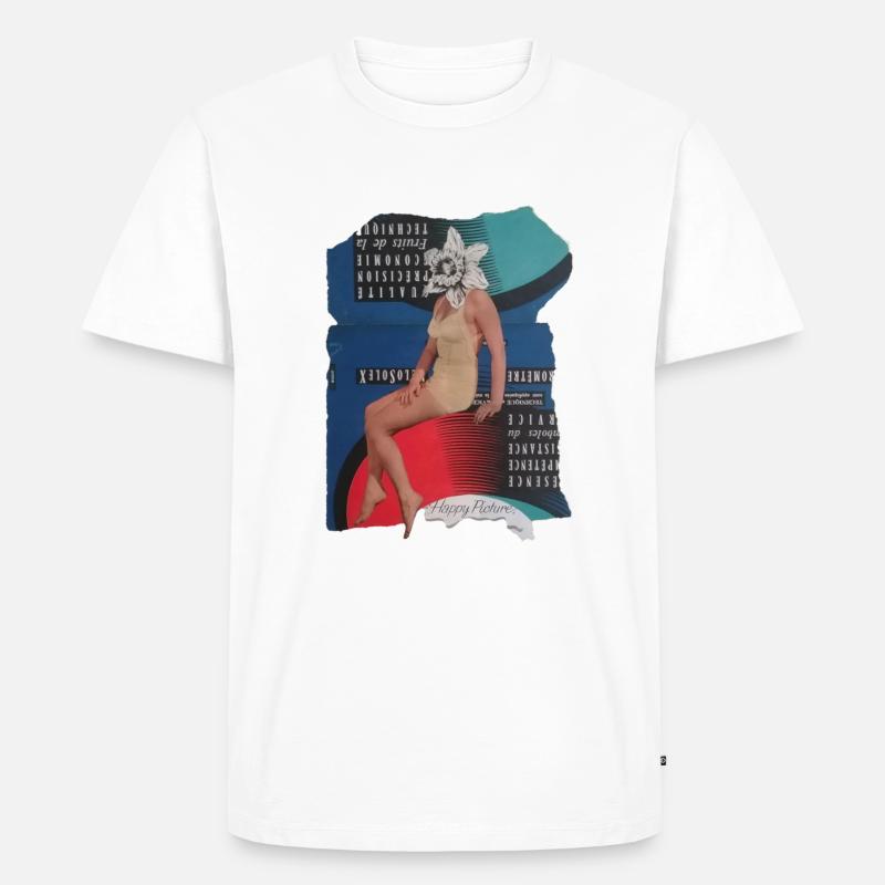 diffusion d’image heureuse - T-shirt Premium bio Homme - blanc