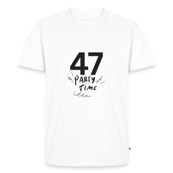 47 - T-shirt Premium bio Homme - blanc - Devant - Nico (187cm)