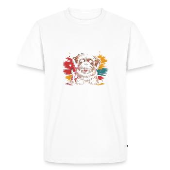 Havanese mom, legendary snack dealer - Men's Premium Organic T-Shirt - white - Front - Nico (187cm)